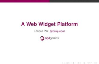 A Widget Based Web Platform