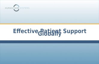 Effective Patient Support Globally