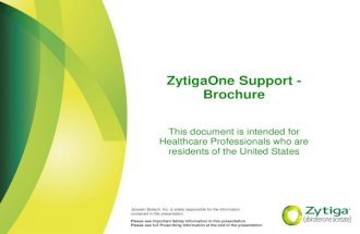 ZytigaOne™  Support Patient Brochure