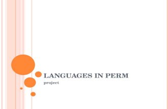 Languages in Perm