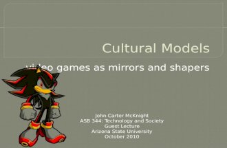 Cultural models