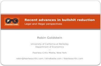 Robin goldstein ifbc presentation