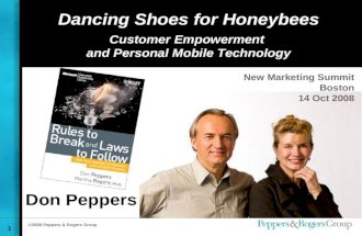 New Marketing Summit: Dancing Shoes for Honeybees - Don Peppers
