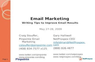 Webinar Email Marketing Writingtips 05 27 09v1