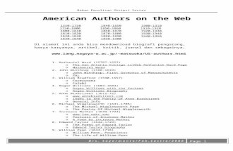 Daftar Pengarang Amerika