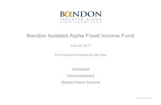Bandon Isolated Alpha Fixed Income (Presentation) - Jun 11