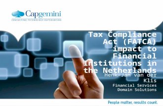 Foreign account tax compliance act (FATCA) impact to Netherlands Financial Institutions