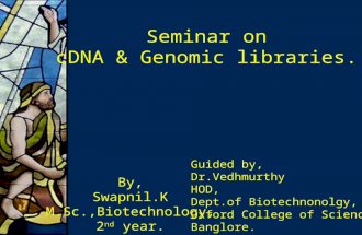 genomic and cDNA libraries