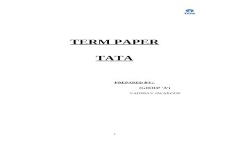 Term Paper - Tata
