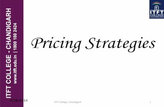 ITFT-Pricing stratigies