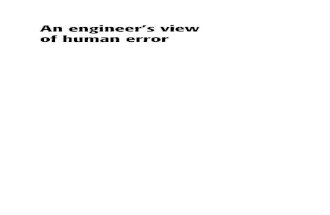 An Engineer's View of Human Error - Kletz, T
