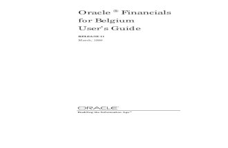 Oracle Financials for Beginners
