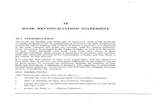 L-18 Bank Reconciliation Statement