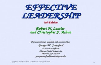 AISE Lussier PPT_ch01[1] Leadership Style