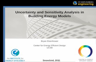 B. Eisenhower: Uncertainty and Sensitivity Analysis in Building Energy Models