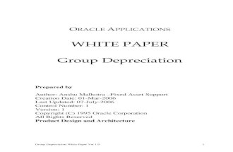 Group Depreciation White Paper