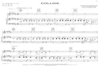 Howie Day Collide Piano Sheet Music