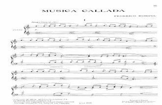 Federico Mompou Musica Callada (28 Short Works)