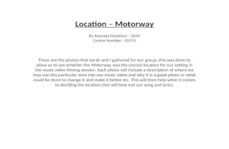 Location – Motorway