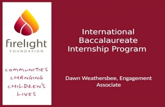 International Baccalaureate Internship Program