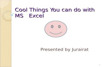 Cool Things You Can Do With Ms   Excel