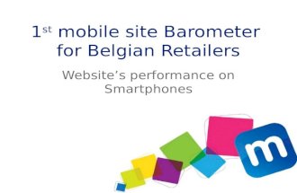 Mobile Web presence among the Belgian Retail Sector