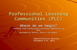 Professional learning communities overview 1