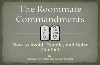 10 Commandments Roommate Bulletin Board