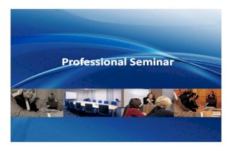 Professional Seminar Ppt 2.11 Slides Revised