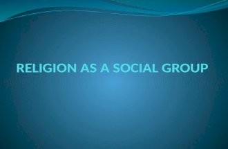 Religion as a social group