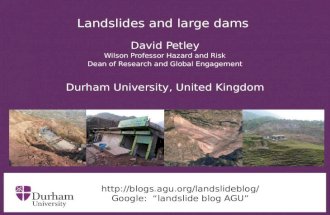 Landslides and large dams