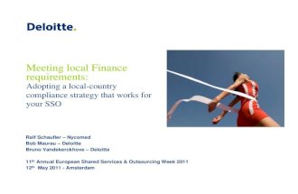 Meeting Local Finance Requirements