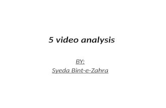 5 video analysis