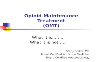Opioid Maintenance Treatment In Packet