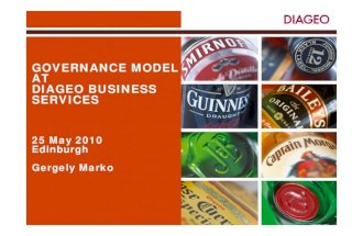 Marko Gergely, Global Process Owner, Diageo - Governance Model at Diageo Business Services