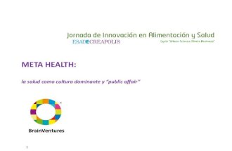 Antonio Monerris - Meta-health : la salud como cultura dominante y public affair