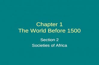 Sec. 2 Societies Of Africa