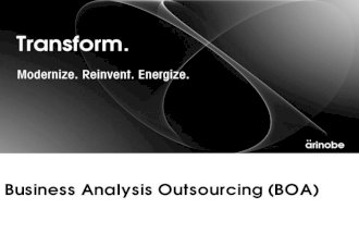 Business analysis outsourcing (boa)