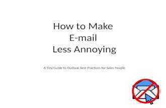 How to Email Less Annoying