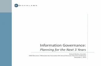 Planning Information Governance and Litigation Readiness