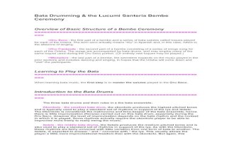 Bata Drumming Notations Discographies Glossary