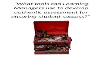 Tool box for Authentic Assessment