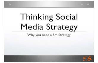 Thiking Social Media Strategy