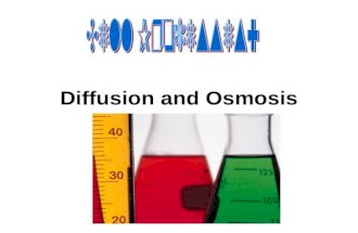 Osmosis/Diffusion/Active Transport