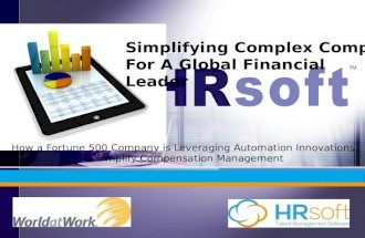 Simplifying Complex Compensation With A Global Financial Leader