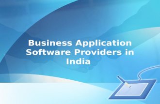 Business Application Software Providers in India