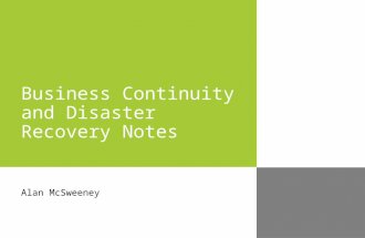 Businesscontinuityanddisasterrecoverynotes 090729030541-phpapp02