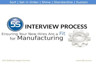5S Interview Program - Hiring the Right FIT for Manufacturing