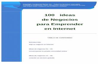 100 ideas para crear un negocio en internet