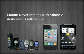 Mobile Development with Adobe AIR